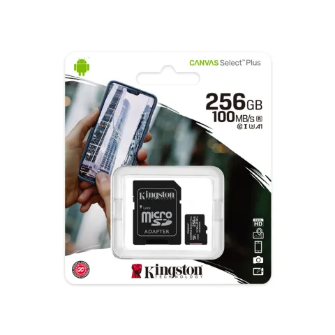 MicroSD Kingston 256GB (SDCS2/256GB) Class 10