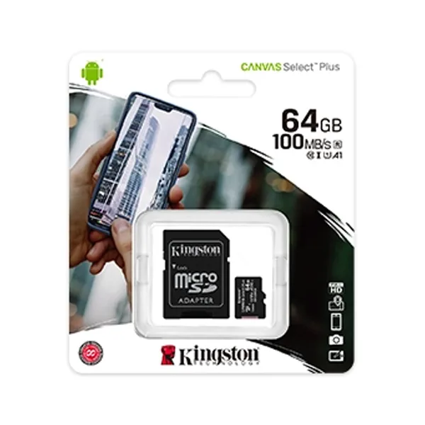 MicroSD Kingston 64GB (SDCS2/64GB) Class 10