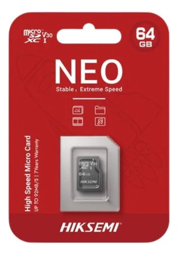 MicroSD HIKSEMI 64GB Class 10